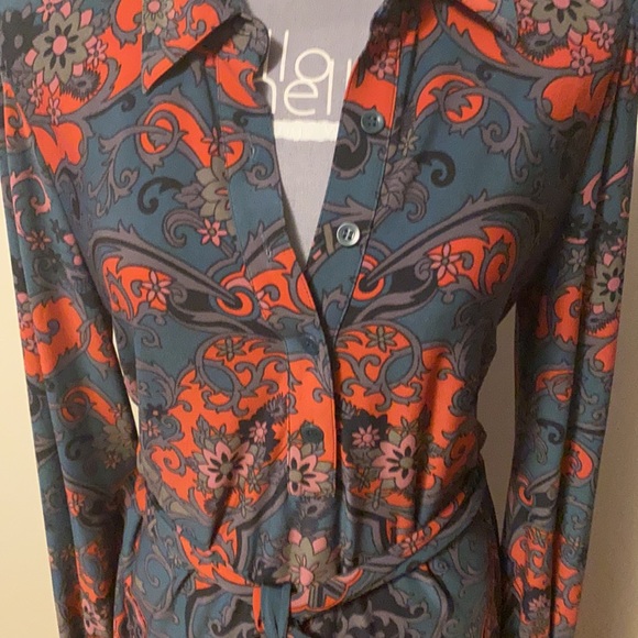 🐢🐢Laundry Retro 70’s design Tie waist dress ⚡️ - Picture 5 of 13